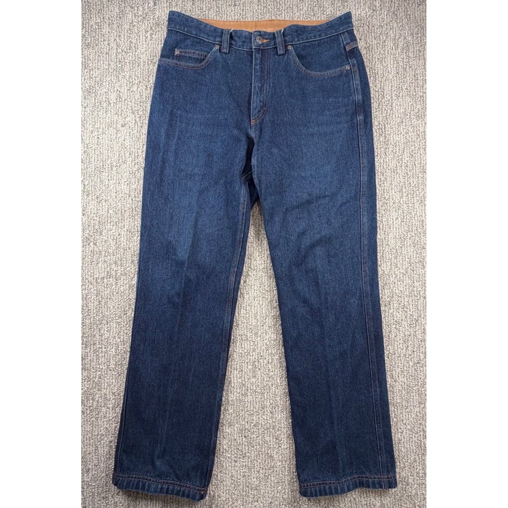 Duluth Trading Co Jeans Men 32x32(34x33) Blue Relaxed Fit 100% Cotton 86069C